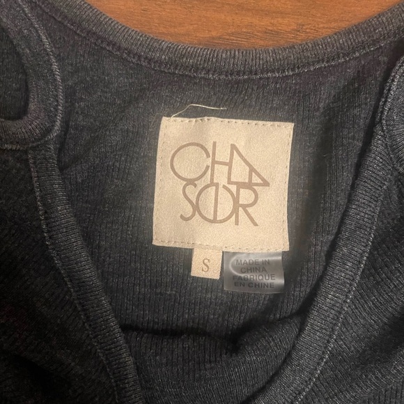 NWT Chaser Grey Ribbed Tank Size S - Picture 4 of 5